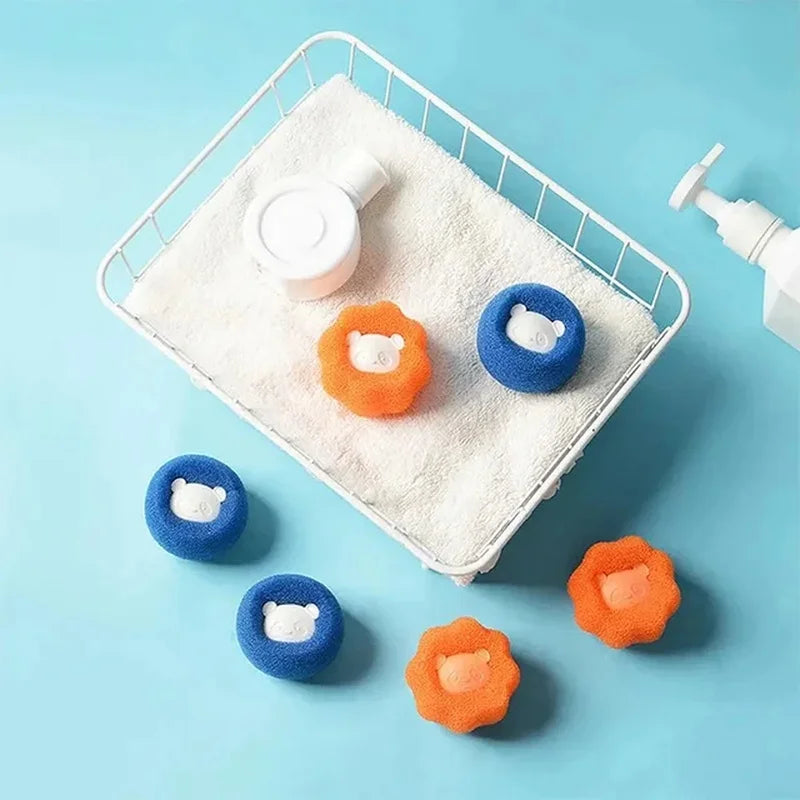 Washing Machine Bear Cleaning BallsPet Hair Remover Reusable Ball