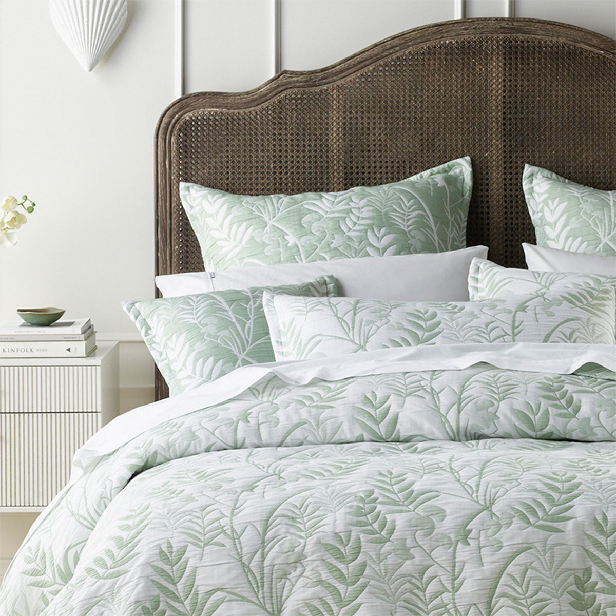 NNEDSZ Eden Sage Bedspread Set Super King