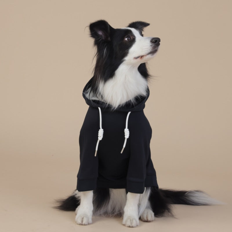 NNEDSZ 6XL Black Cute Dog Hoodie with Adjustable Drawstring - Available in Various Sizes