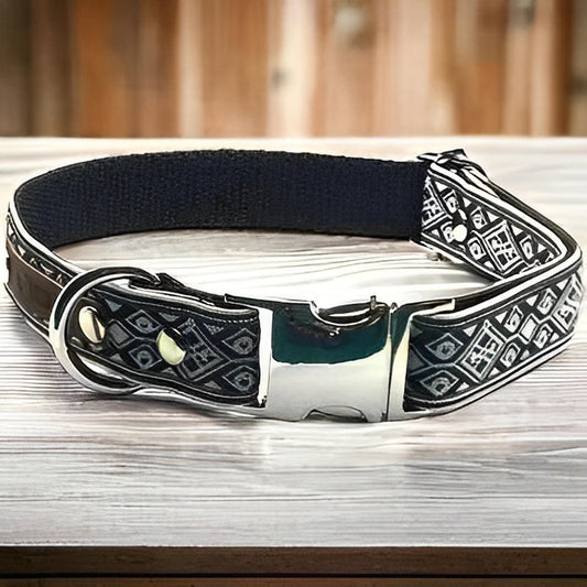 Regal Paws Cotton Dog Collar: Personalised Pup Elegance